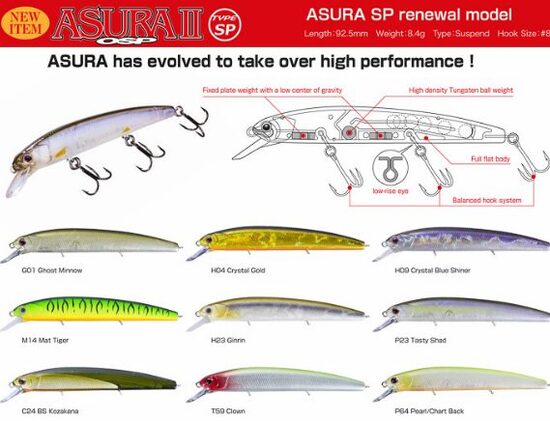 Vobleris O.S.P ASURA II 925 SP